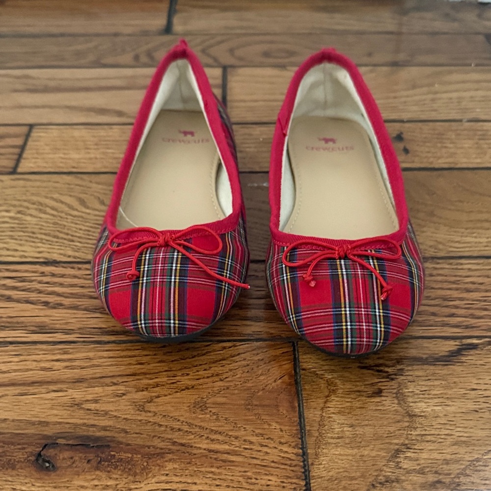 Crewcuts Red Plaid Kids Dress Shoes